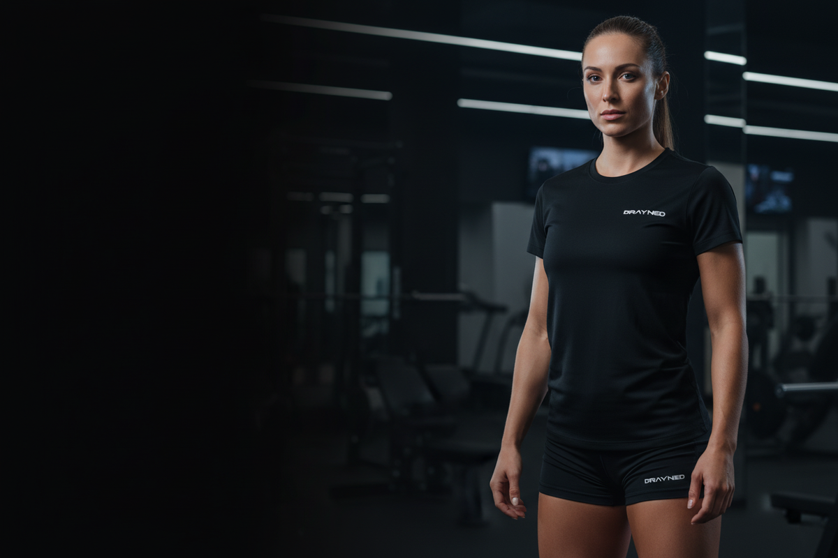 Drayned Gym Banner mit Frau
